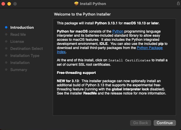The Python installer