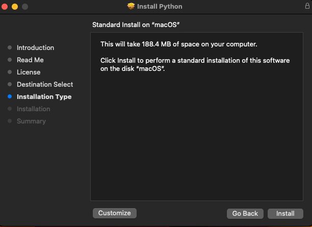 The installation type