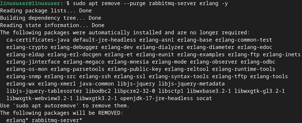 Removing RabbitMQ