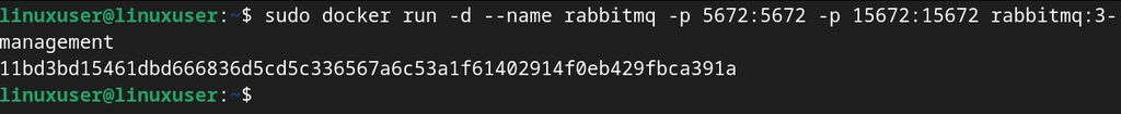 Running the RabbitMQ container