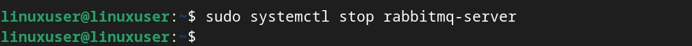 Stopping RabbitMQ