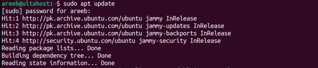 Updating the system