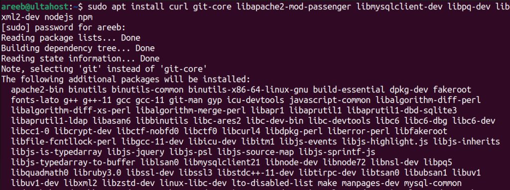 Installing the libraries