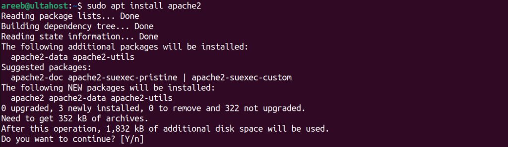 Installing Apache