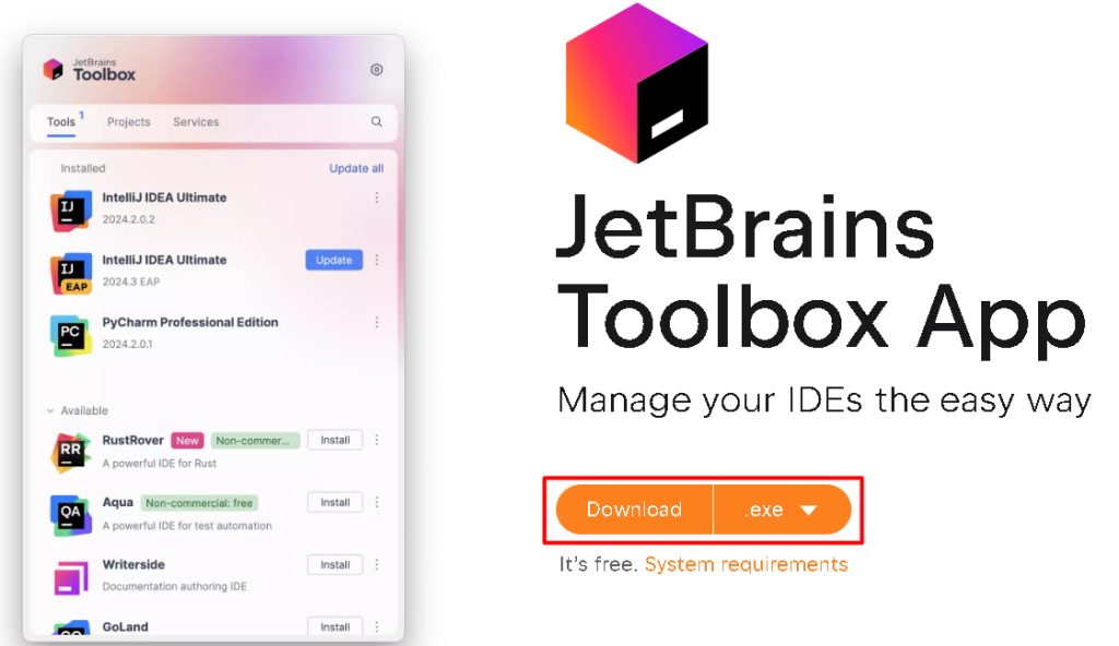 The JetBrains Toolbox App