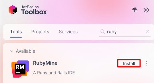 Installing RubyMine