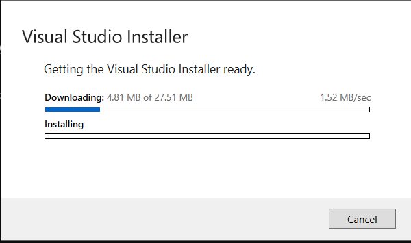 The Visual Studio Installer