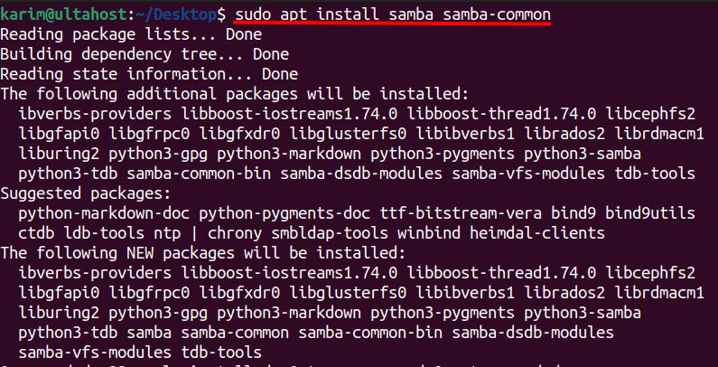 Installing Samba