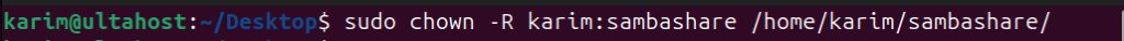 Setting the folder owner