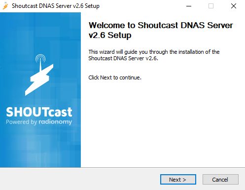 The SHOUTcast server download page
