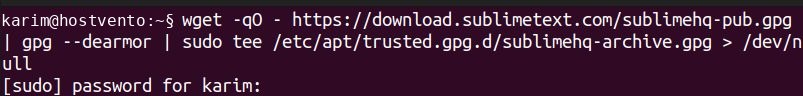 Adding the repository key