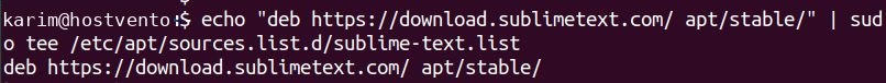 Adding the Sublime Text repository
