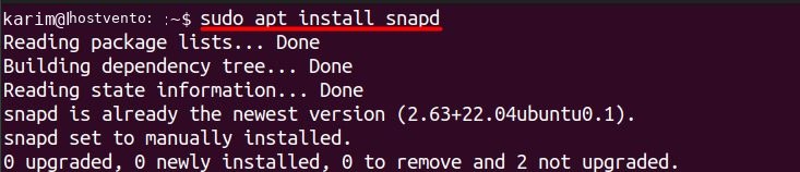 Installing snapd