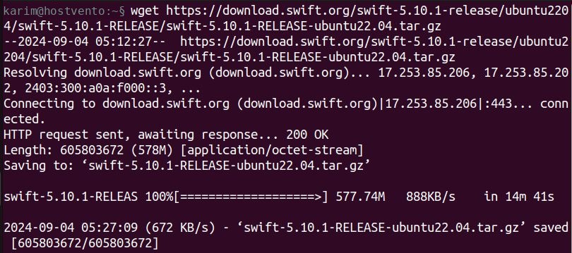 Downloading Swift