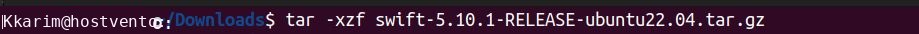 Extracting the Swift archive