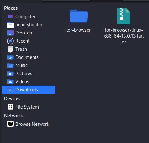 The Tor Browser folder
