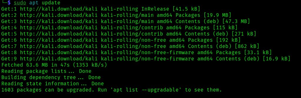 Updating the packages
