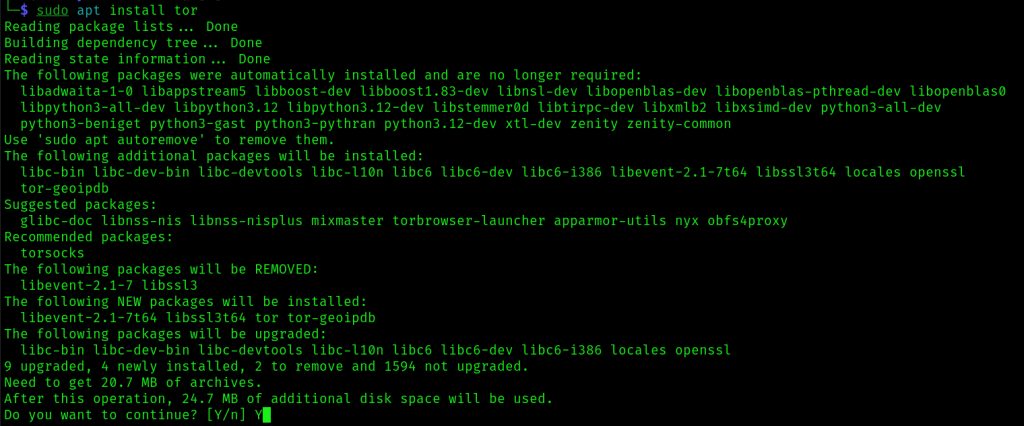 Installing Tor