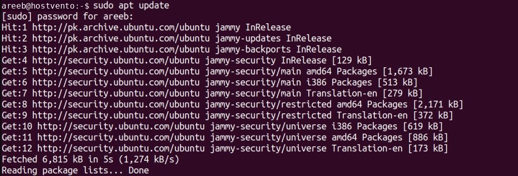 Updating the packages