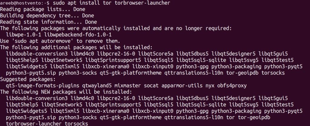 Installing torbrowser-launcher