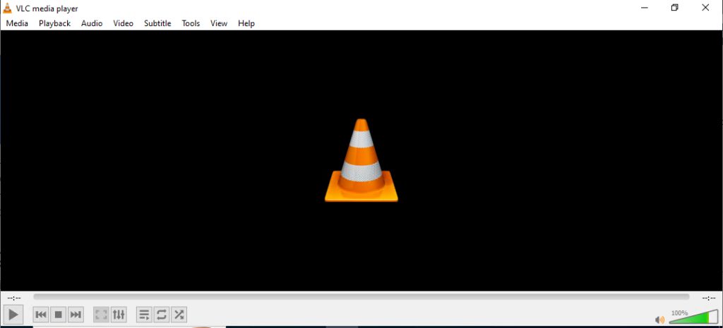 The VLC Media Player window