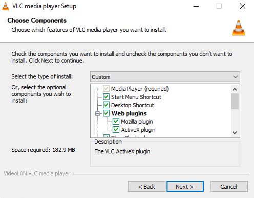 Choosing the components