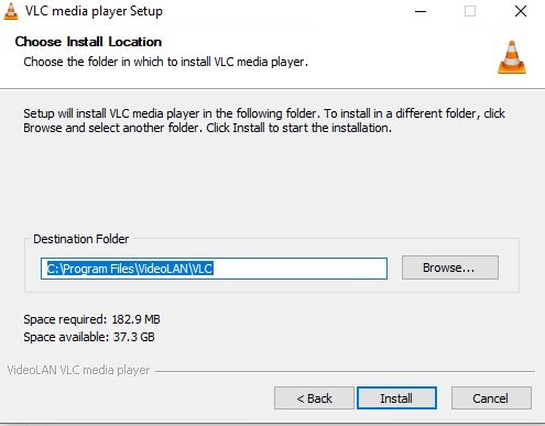 The install location