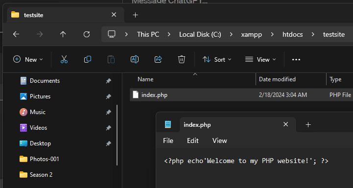The index.php file