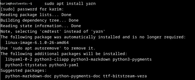Installing Yarn