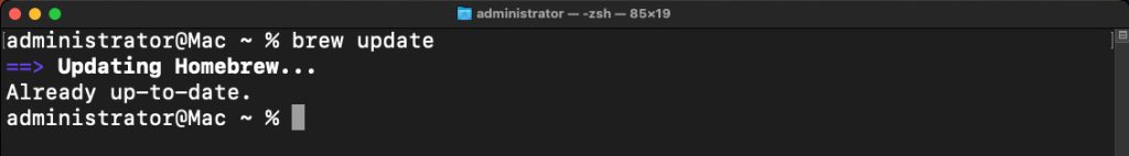 Updating Homebrew