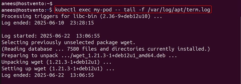 Following a log file