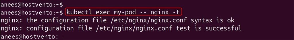 Validating the Nginx configuration