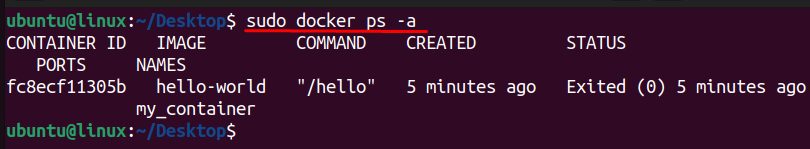 Listing all containers