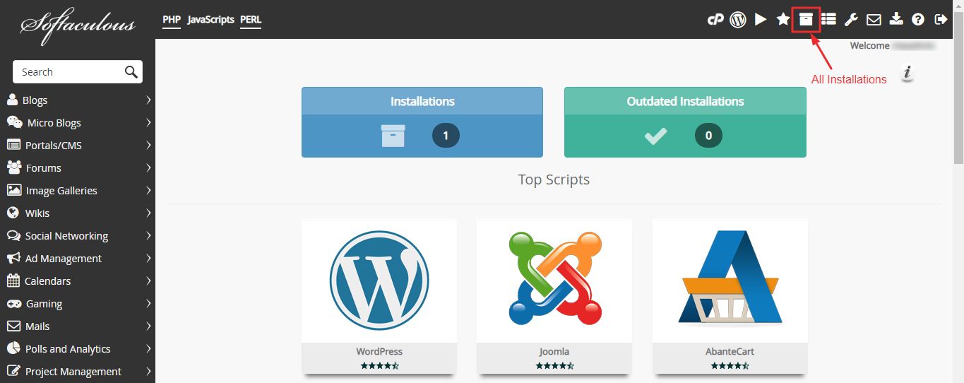 Screenshot: Open the site address with the admin path added. For WordPress, use yourdomain.com/wp-admi