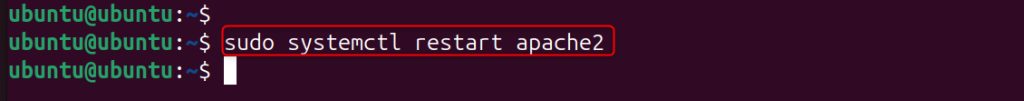 Restarting a service
