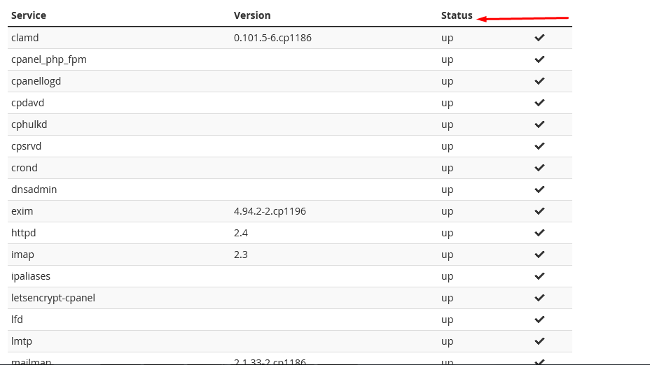 Screenshot: Use Service Manager to enable and monitor services.