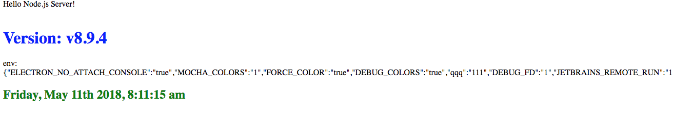 Screenshot: It should show the version you picked in cPanel.