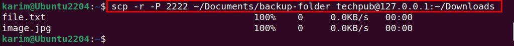 Copying a folder