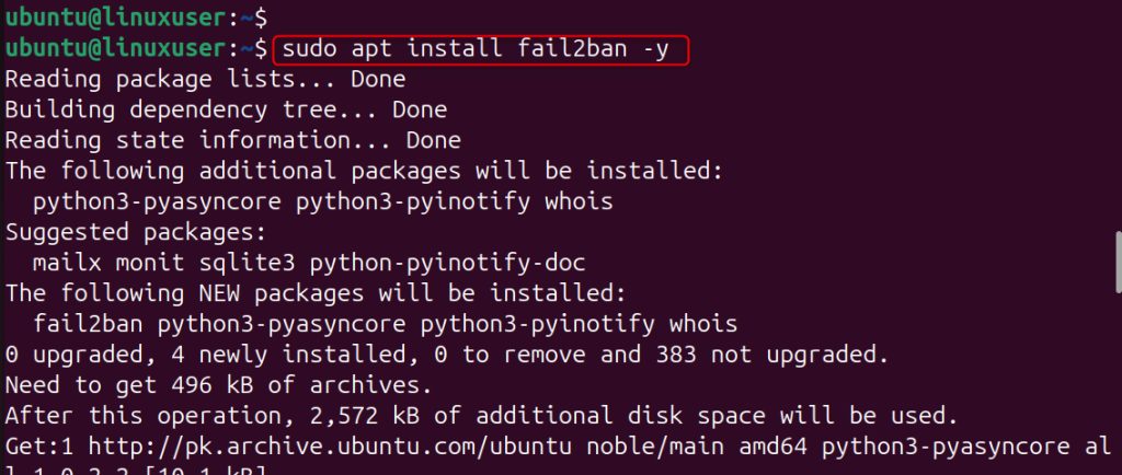 Installing Fail2Ban