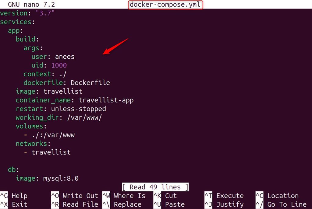 The services in docker-compose.yml