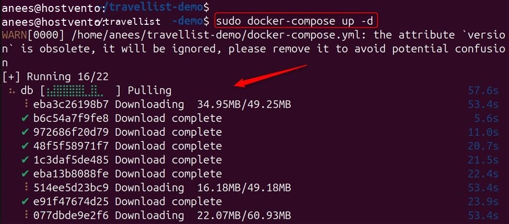 Running the containers