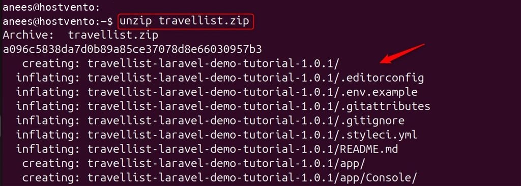 Extracting the sample project