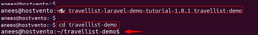 Opening the demo folder