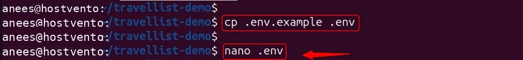 Creating the .env file