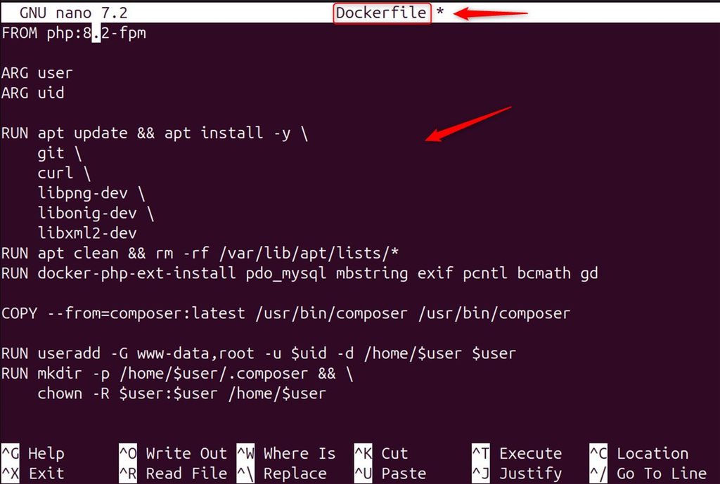 The Dockerfile