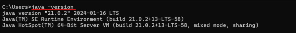 The Java version