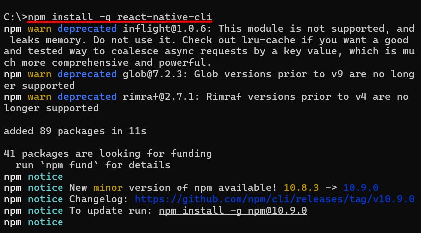Installing the React Native CLI