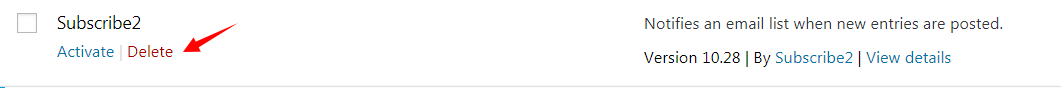 Screenshot: This tells WordPress that no plugins are active.