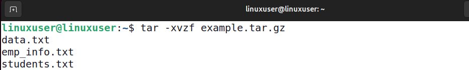 Extracting a gzip-compressed archive